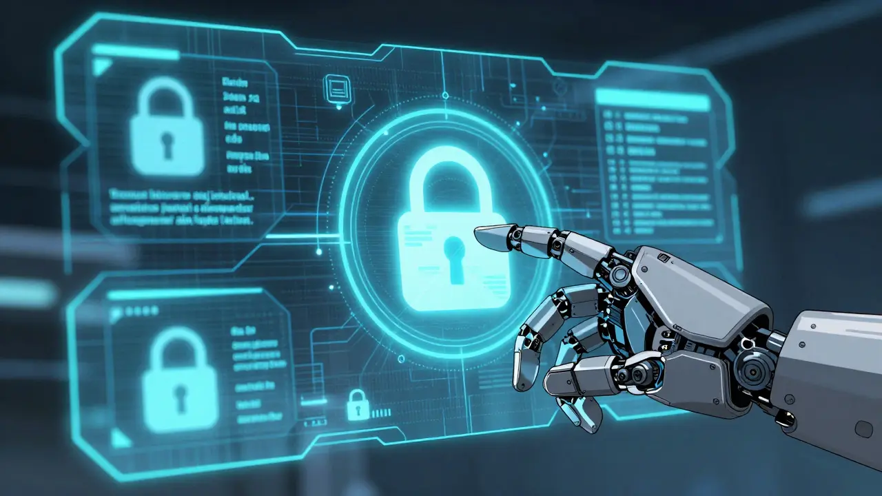 Robotic hand verifying secure digital prescription data