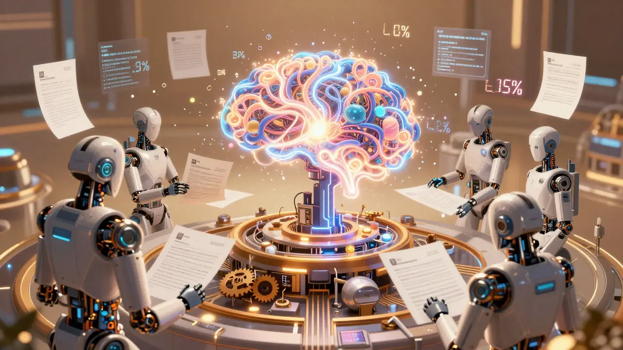 AI neural network processing pharmaceutical forecast data