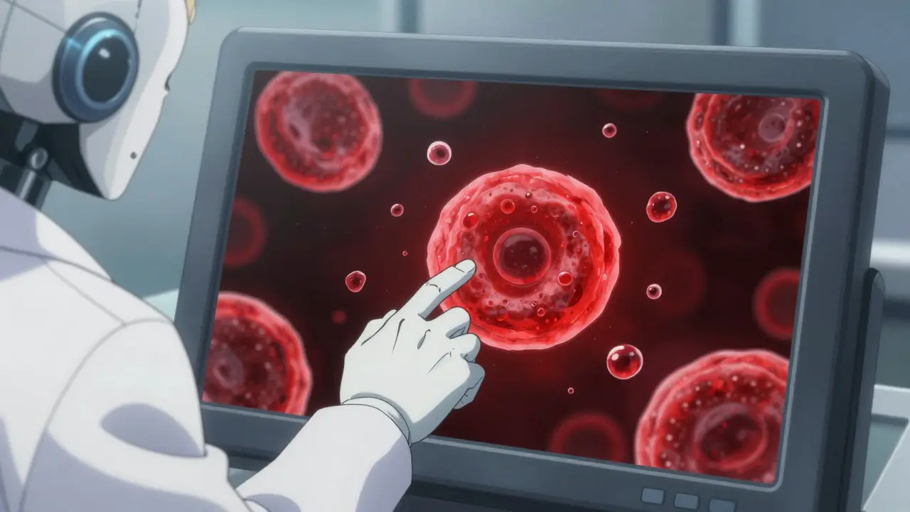 Medical screen showing failed blood clotting simulation with red alerts